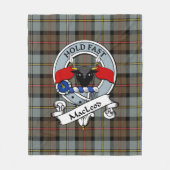 MacLeod van Harris Weathered Clan Badge Tartan Pla Fleece Deken (Voorkant)