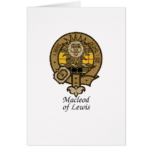 Macleod van Lewis Clan Crest (Voorkant)