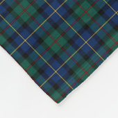 MacLeod van Skye Blue en Green Tartan Fleece Deken (Hoek)