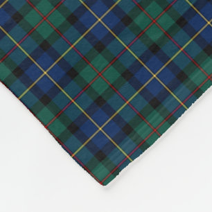 MacLeod van Skye Blue en Green Tartan Fleece Deken