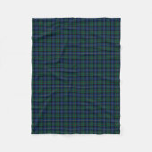 MacLeod van Skye Blue en Green Tartan Fleece Deken (Voorkant)