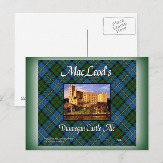 MacLeod's Dunvegan Castle Ale Briefkaart (Voorkant / Achterkant)