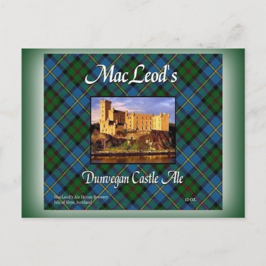 MacLeod's Dunvegan Castle Ale Briefkaart (Voorkant)