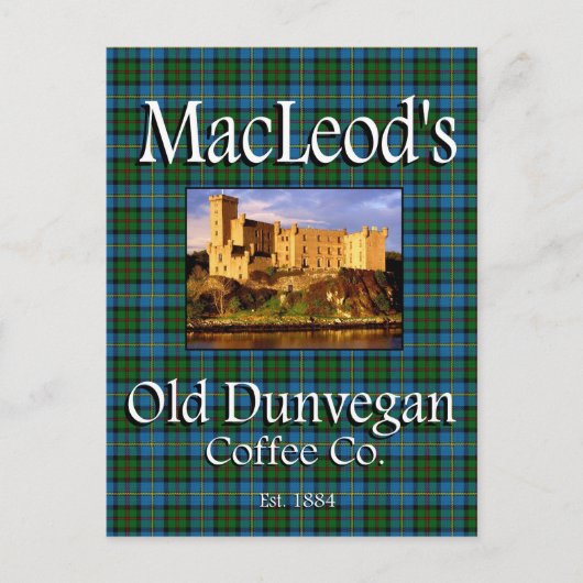 MacLeod's Old Dunvegan Coffee Co. Briefkaart (Voorkant)
