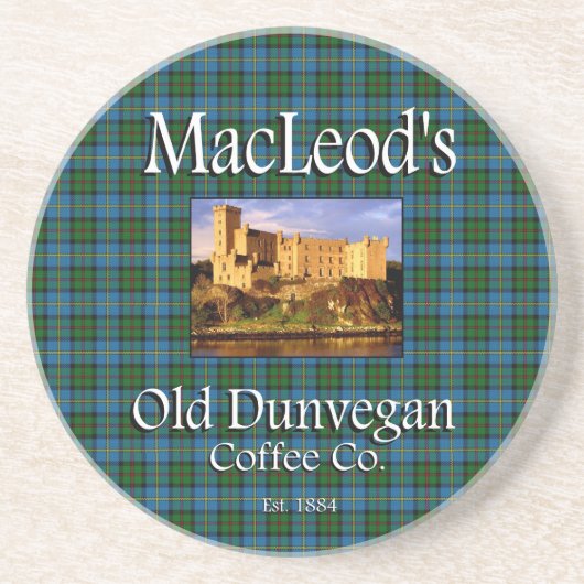 MacLeod's Old Dunvegan Coffee Co.-coaster Zandsteen Onderzetter (Voorkant)