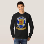 Maclintock Schotse familie Clan Schotland Shield T-shirt (Voorkant volledig)
