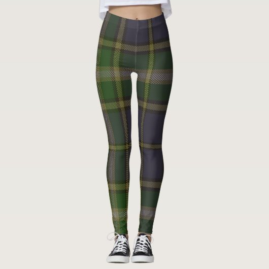 MacManus Tartan Clan Plaid Leggings (Voorkant)