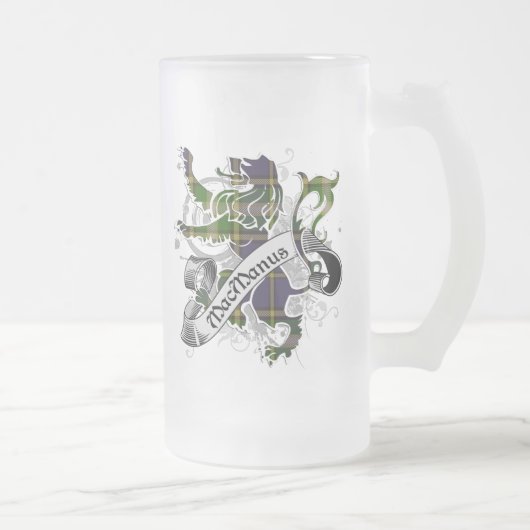 MacManus Tartan Lion Matglas Bierpul (Rechts)