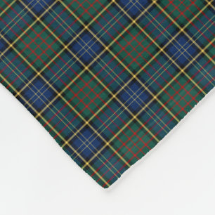 MacMillan Clan Blauw en Groen Jacht Tartan Fleece Deken