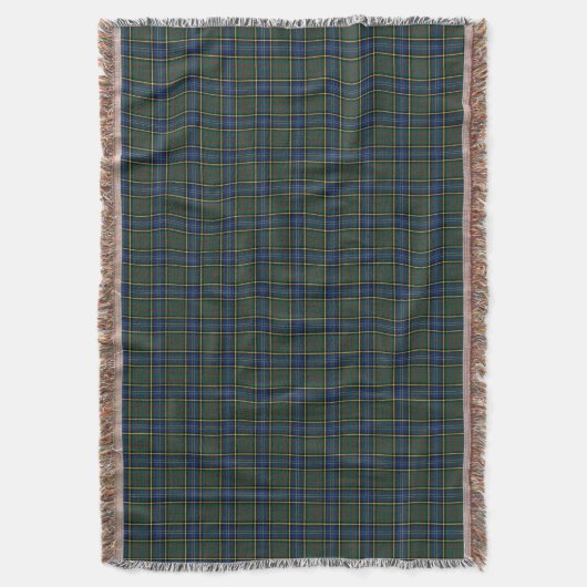 MacMillan Clan Jacht Tartan Blauw en Groen Plaid Deken (Voorkant Verticaal)
