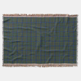 MacMillan Clan Jacht Tartan Blauw en Groen Plaid Deken
