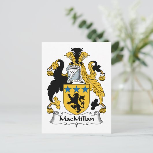 MacMillan Family Crest Briefkaart (Staand voorkant)
