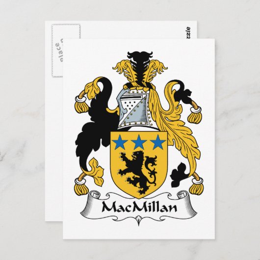 MacMillan Family Crest Briefkaart (Voorkant / Achterkant)