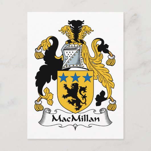 MacMillan Family Crest Briefkaart (Voorkant)