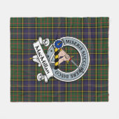 MacMillan Hunting Modern Clan Badge Tartan Pset Fleece Deken (Voorkant (Horizontaal))