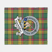 MacMillan Old Ancient Clan Badge Tartan Pset Fleece Deken (Voorkant (Horizontaal))