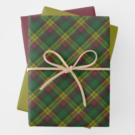 MacMillan Old Ancient Original Scottish Tartan Inpakpapier Vel (In situ)