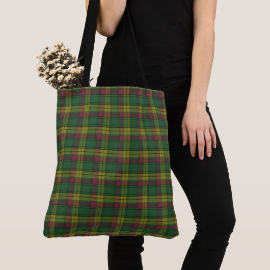 MacMillan Old Ancient Scottish Clan Tartan Tote Bag (Dichtbij)