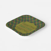 MacMillan Old Ancient Scottish Tartan Christmas  Papieren Bordje (Gebogen)