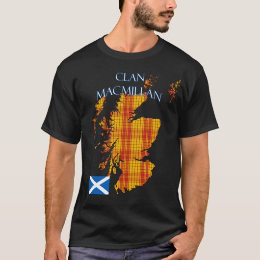 MacMillan Scottish Clan Tartan Schotland T-shirt (Voorkant)