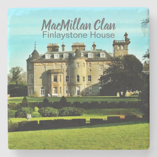 MacMillan Scottish Clan's Finlaystone House Stenen Onderzetter (Voorkant)