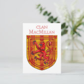 MacMillan Tartan Scottish Play Lion Rampant Briefkaart (Staand voorkant)