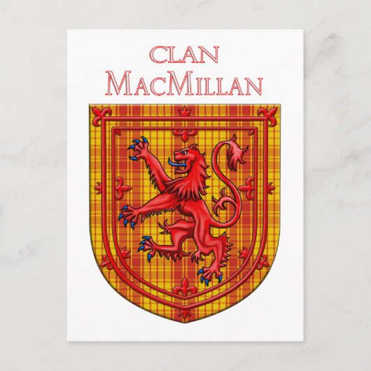 MacMillan Tartan Scottish Play Lion Rampant Briefkaart (Voorkant)