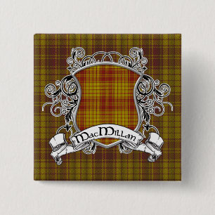 MacMillan Tartan Shield Vierkante Button 5,1 Cm