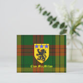 MacMillan Tartan Wapenlaag Briefkaart (Staand voorkant)