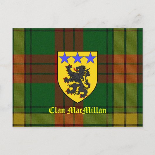 MacMillan Tartan Wapenlaag Briefkaart (Voorkant)