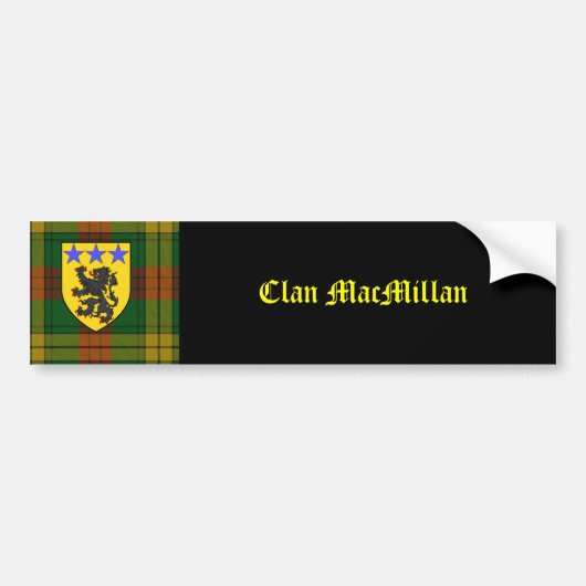 MacMillan Tartan Wapenlaag Bumpersticker (Voorkant)