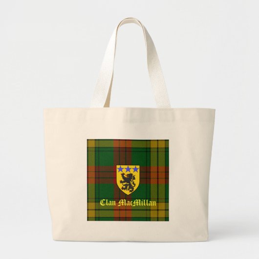 MacMillan Tartan Wapenlaag Grote Tote Bag (Voorkant)
