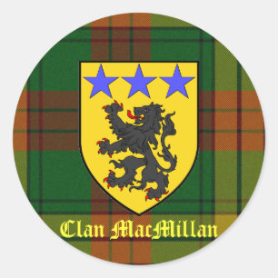 MacMillan Tartankkast Ronde Sticker