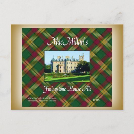 MacMillan's Finlaystone House Ale Briefkaart (Voorkant)