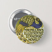 MacMillan's Peacock Edition Ronde Button 5,7 Cm (Voorkant /achterkant)