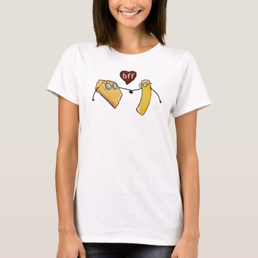 Mac'n Cheese: Beste vrienden Forever T-shirt (Voorkant)