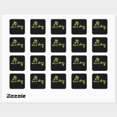 Macn Cheese - Fun Chef Humor Vierkante Sticker (Vel)