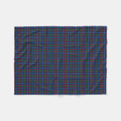 MacNab Clan Helder Blauw, Groen, en Rode Tartan Fleece Deken (Voorkant (Horizontaal))