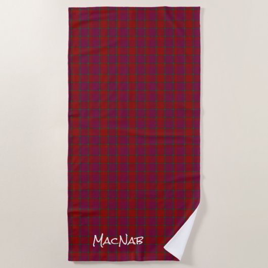 MacNab Clan Tartan Doorslaghanddoek Strandlaken (Voorkant)