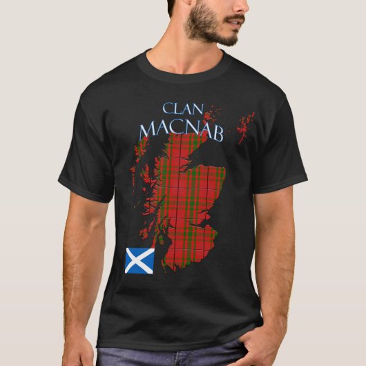 MacNab Scottish Clan Tartan Schotland T-shirt (Voorkant)