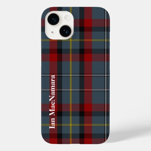 MacNamara Clan Tartan Pset Hoesje-Mate iPhone Case (Achterkant)