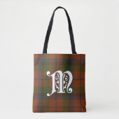 MacNaughton Clan Tartan Monogram Tote Bag (Voorkant)