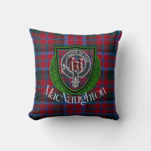 MacNaughton Schotse Clan Tartan & Crest