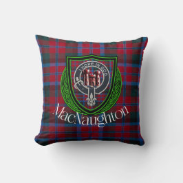 MacNaughton Schotse Clan Tartan & Crest Kussen
