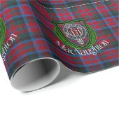 MacNaughton Scottish Clan Tartan & Crest Cadeaupapier (Rol Hoek)
