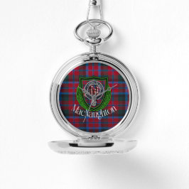 MacNaughton Scottish Clan Tartan & Crest Horloge