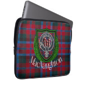 MacNaughton Scottish Clan Tartan & Crest Laptop Sleeve (Voorkant Rechts)