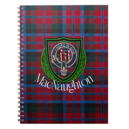 MacNaughton Scottish Clan Tartan & Crest Notitieboek