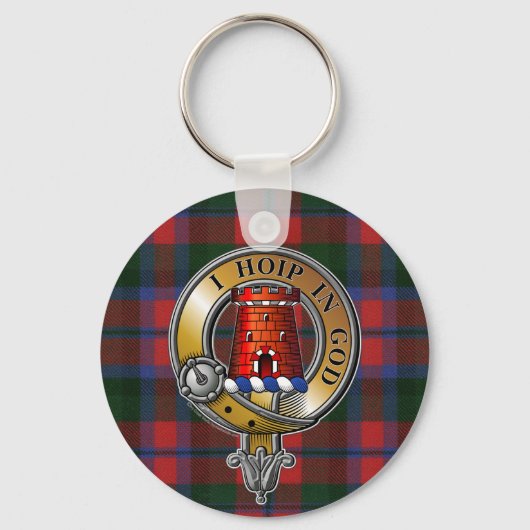 MacNaughton Tartan & Badge Sleutelhanger (Voorkant)