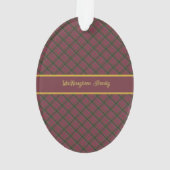 MacNaughton Weathered Original Scottish Tartan Ornament (achterkant)